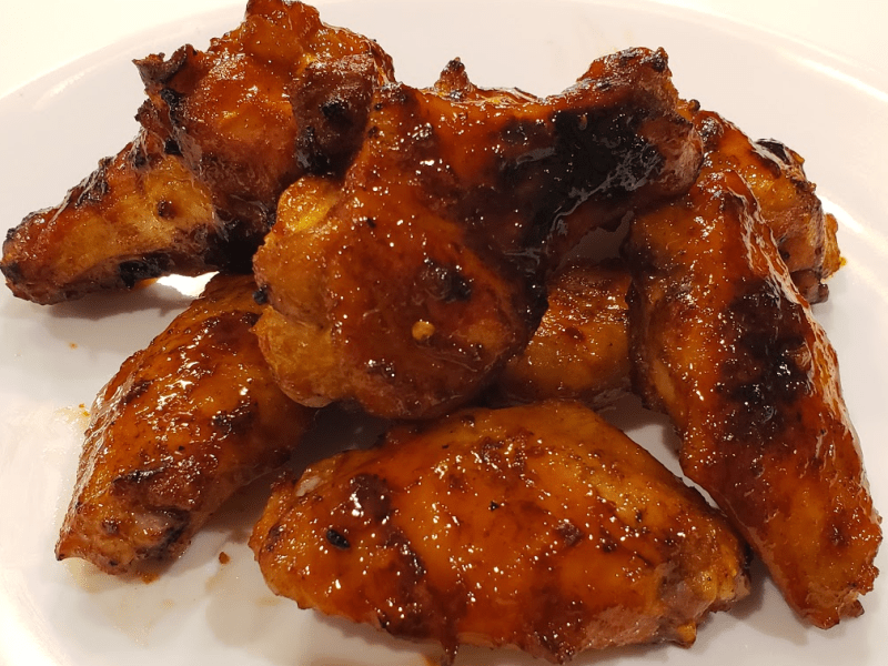 Grilled Sriracha Honey Wings